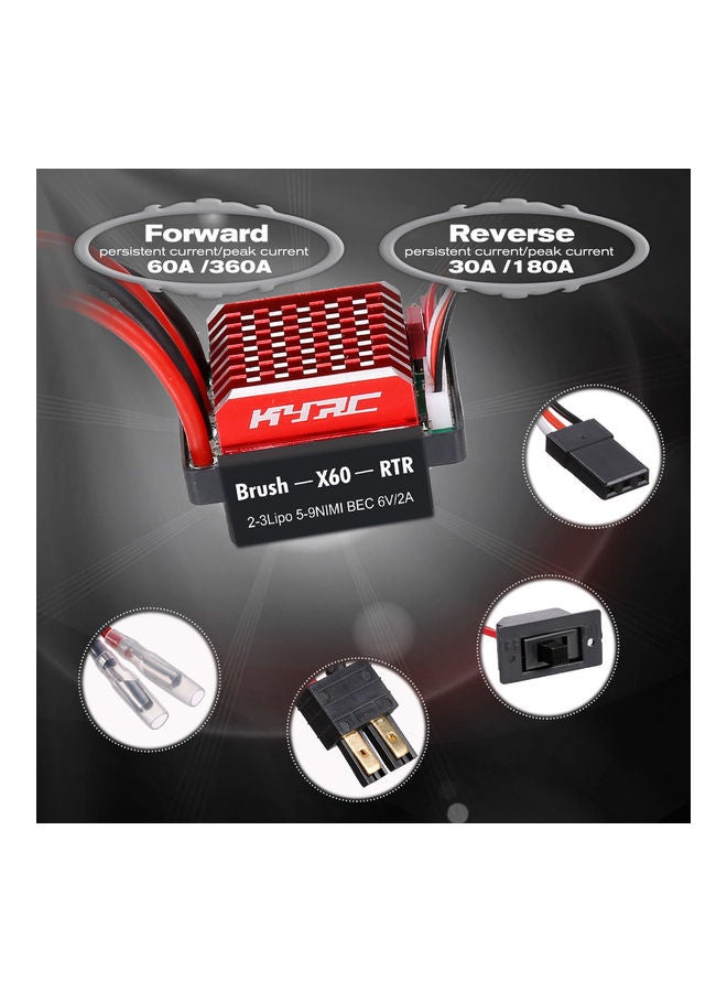 NIBEMINENT 60A Brushed ESC For 1/10 RC Car - Image 5