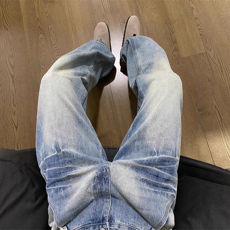 Unisex Classic Denim Jeans Loose Fit Daily Outdoor Wear - Image 4