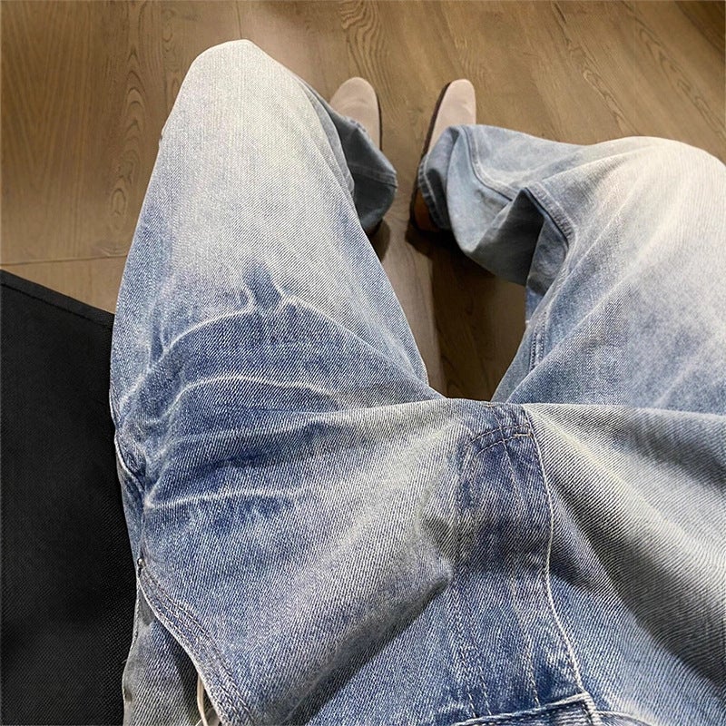 Unisex Classic Denim Jeans Loose Fit Daily Outdoor Wear - Image 5