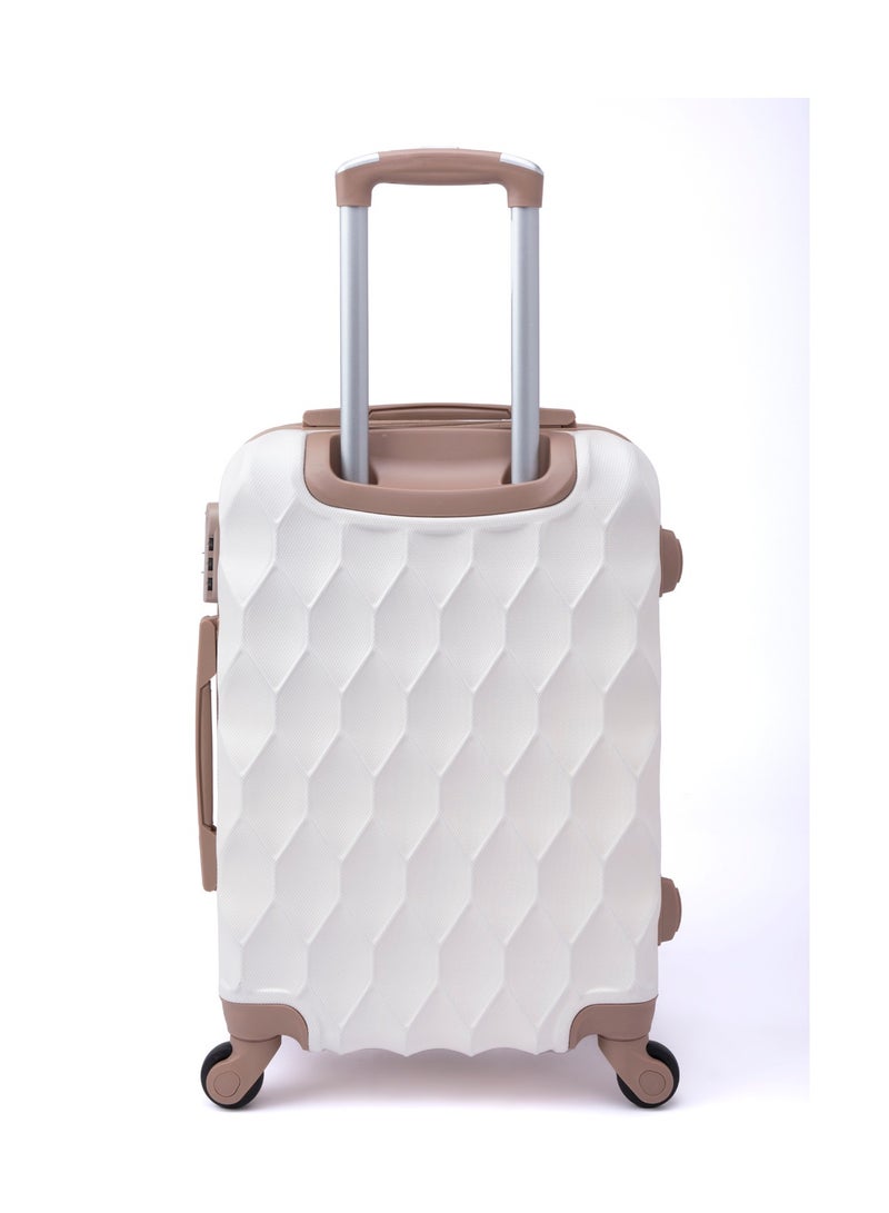 ليمرا طقم حقائب سفر بعجلات مكون من 5 قطع , بيج -جولد - Image 3