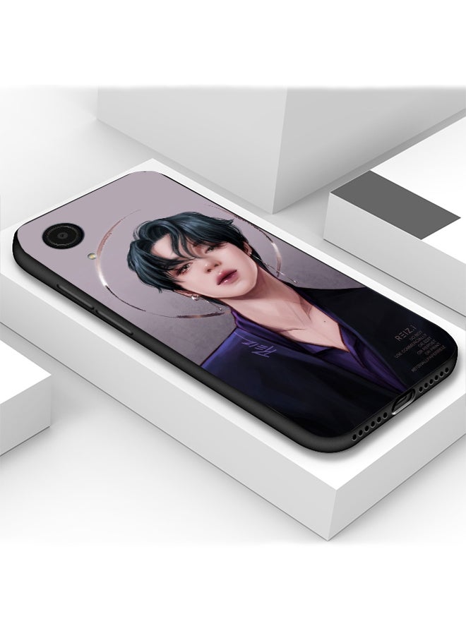 Generic - Protective Shockproof Case Cover For Samsung Galaxy A03 Core BTS Jimin music cartoon album Drawing - Image 1