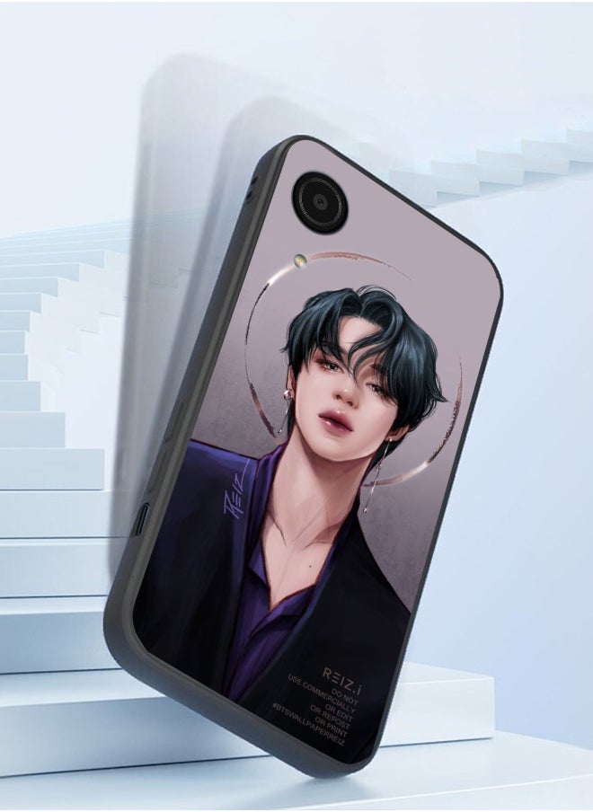 Generic - Protective Shockproof Case Cover For Samsung Galaxy A03 Core BTS Jimin music cartoon album Drawing - Image 1