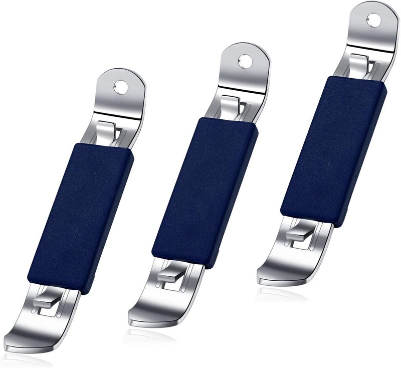 HANCELANT 3 Pieces Magnetic Bottle Openers Can Opener Classic Beer Opener Stainless Steel Small Bottle Opener Can Tapper with Magnet for Camping and Traveling - Image 1