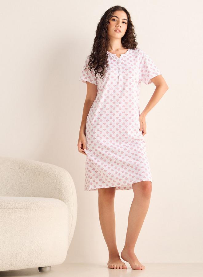 سبلاش فيڤ فستان نوم مطبوع - Image 2