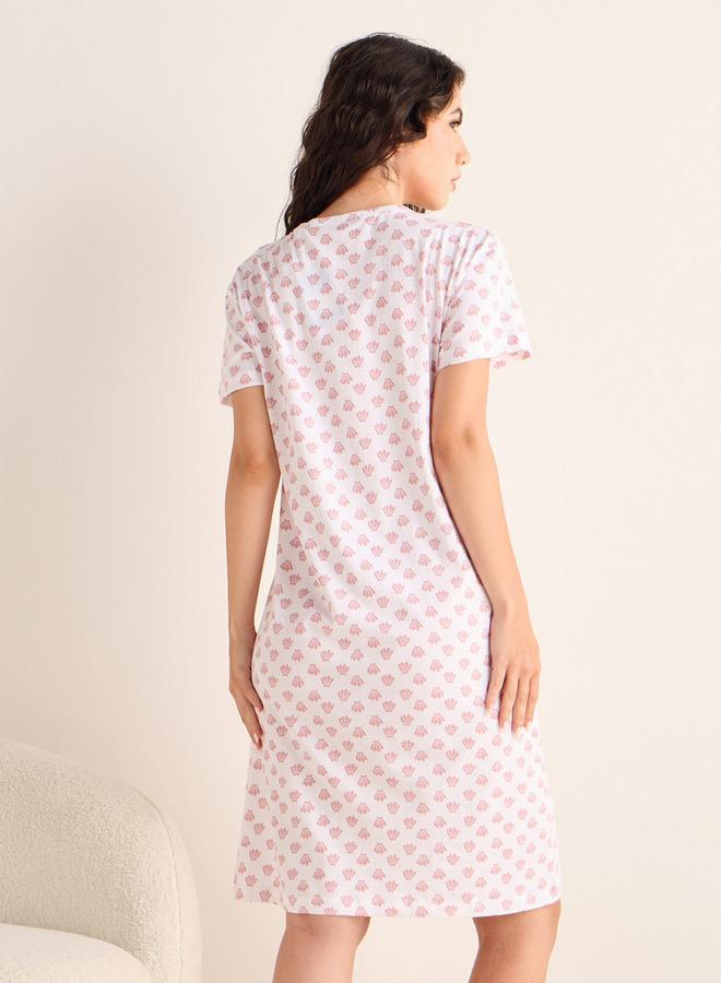 سبلاش فيڤ فستان نوم مطبوع - Image 3