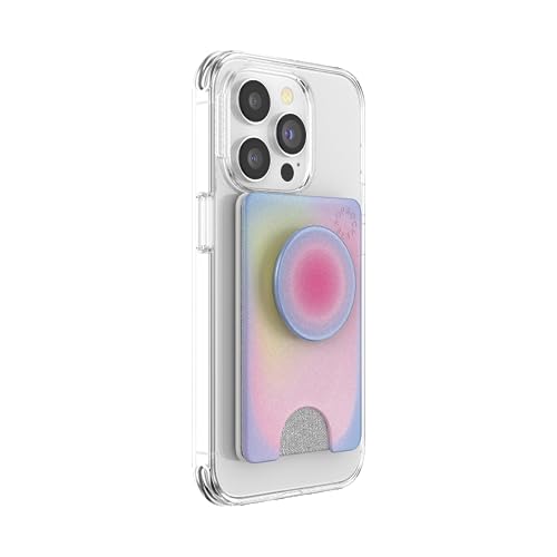 PopSockets Phone Wallet with Expanding Kickstand, Phone Card Holder - Aura - Image 2
