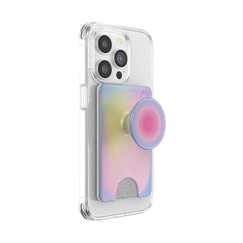 PopSockets Phone Wallet with Expanding Kickstand, Phone Card Holder - Aura - Image 1