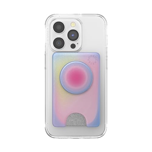 PopSockets Phone Wallet with Expanding Kickstand, Phone Card Holder - Aura - Image 4