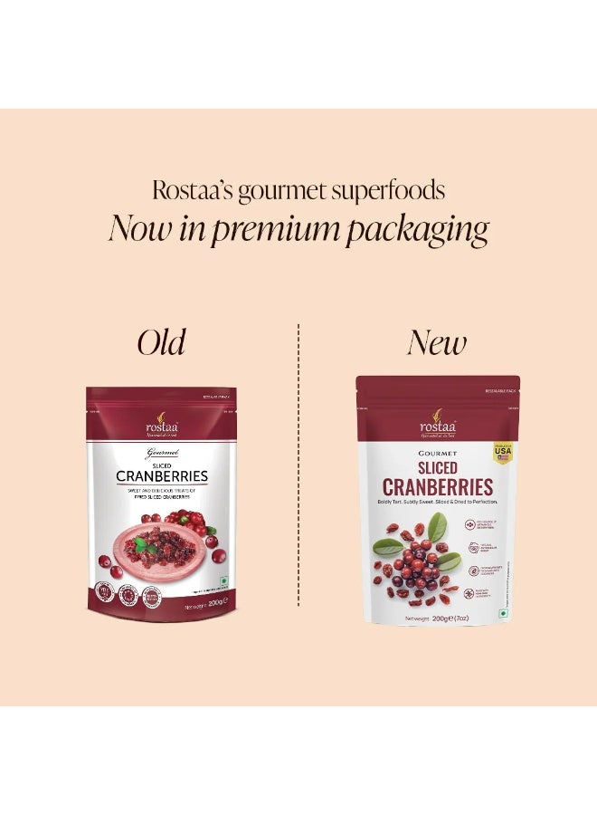 Rostaa Sliced Cranberries 200g – Sweet & Tangy Dried Fruit for Snacking & Baking - Image 4