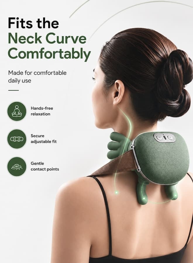 TaqwaMart Electric Neck and Shoulder Massager with Heating, Portable Hand Shoulder Neck Massager for Neck, Shoulder, Waist and Lower Abdomen Relaxation, Compact Lightweight Massage Device for Home Office Travel - Image 4