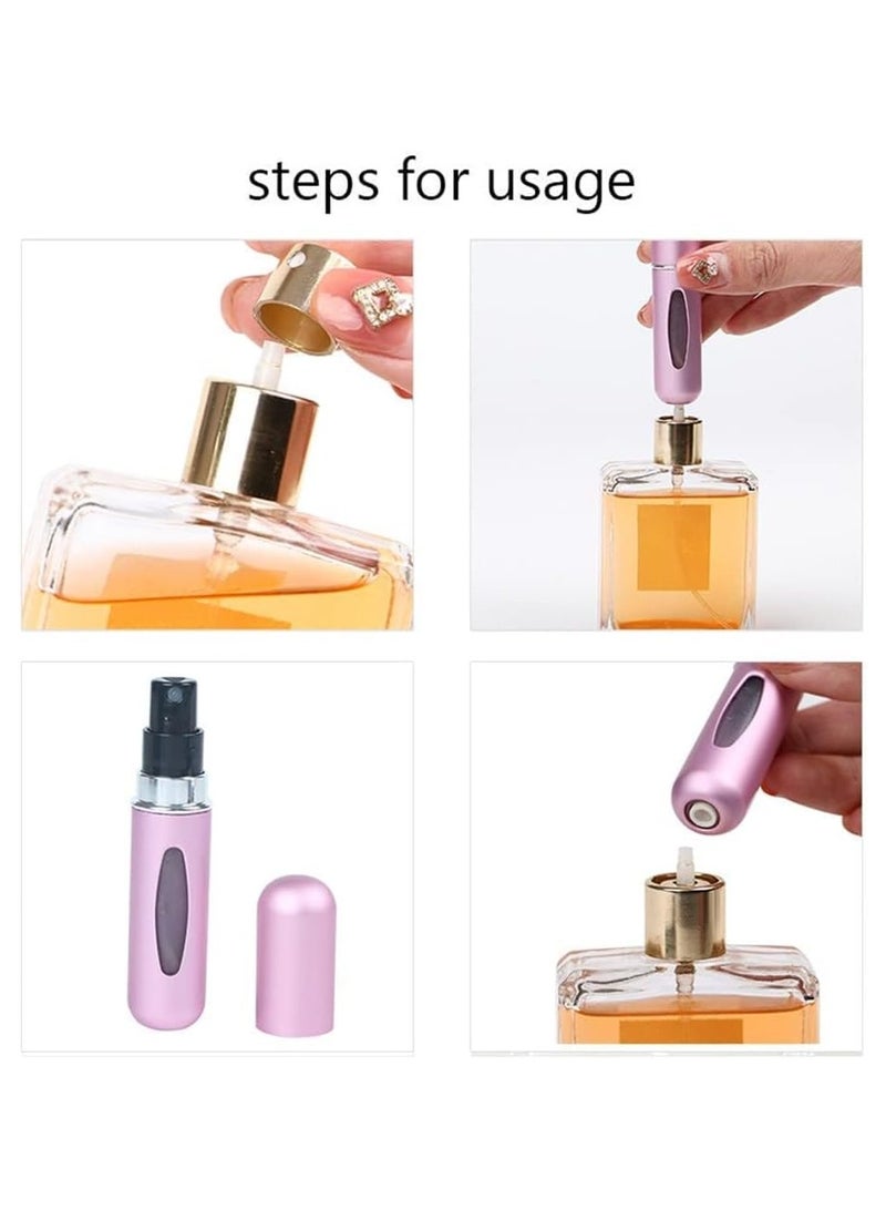 3 pcs 5ml Portable Mini Refillable Perfume Bottle With Spray Scent Pump Empty Cosmetic Containers Atomizer Bottle For Travel Tool  - Image 3