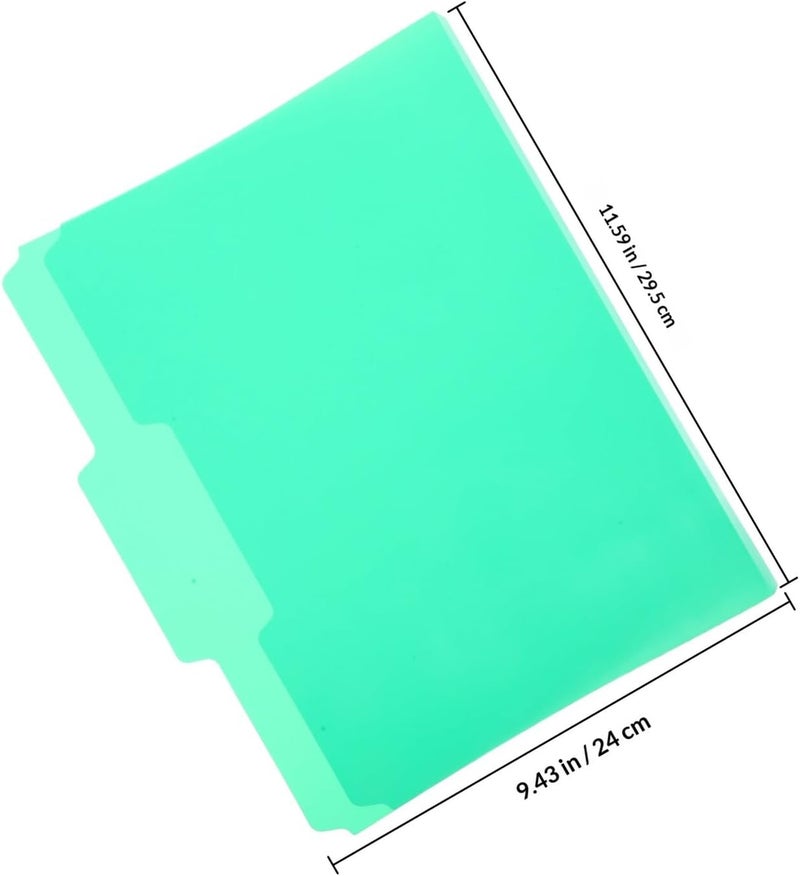 NUOBESTY 6pcs A4 Plastic Pocket File Folders Colored Document Storage Organizers Expanding Office Filing Folder Set for School and Work - Image 2