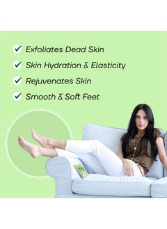 Mountainor MOUNTAINOR Peeling Foot Mask Exfoliates & Brightens, Remove Dead Cell, Rejuvenates Skin For Men And Women 40gm 1 Pair  - Image 3