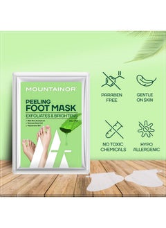 Mountainor MOUNTAINOR Peeling Foot Mask Exfoliates & Brightens, Remove Dead Cell, Rejuvenates Skin For Men And Women 40gm 1 Pair  - Image 5