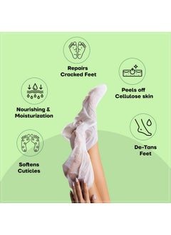 Mountainor MOUNTAINOR Peeling Foot Mask Exfoliates & Brightens, Remove Dead Cell, Rejuvenates Skin For Men And Women 40gm 1 Pair  - Image 2