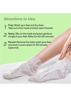 Mountainor MOUNTAINOR Peeling Foot Mask Exfoliates & Brightens, Remove Dead Cell, Rejuvenates Skin For Men And Women 40gm 1 Pair  - Image 4