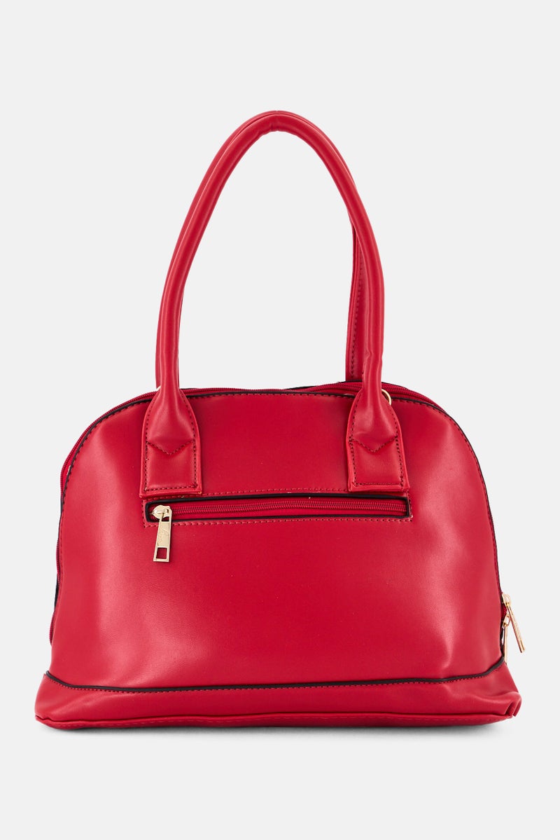 Lavie حقيبة يد نسائية بنقشة حيوانات، حمراء - Image 3