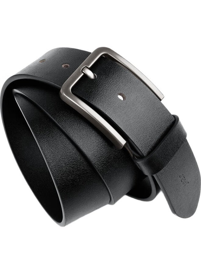 JEVI Jiweinanshi Genuine Leather Belt, Business Casual, Hong Kong Style, Retro Trendy, Pin Buckle, Middle-Aged And Young, Versatile Wide Waist Belt, Birthday Gift - Image 3