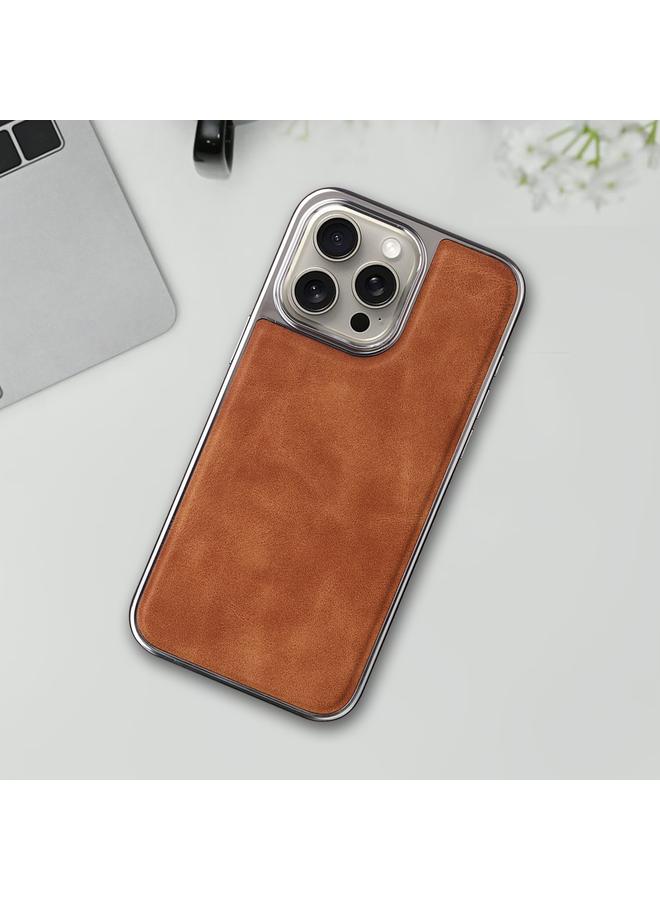 Zaboon Case For iPhone 13 Electroplated Side PU Hybrid TPU MagSafe Phone Case - Image 2