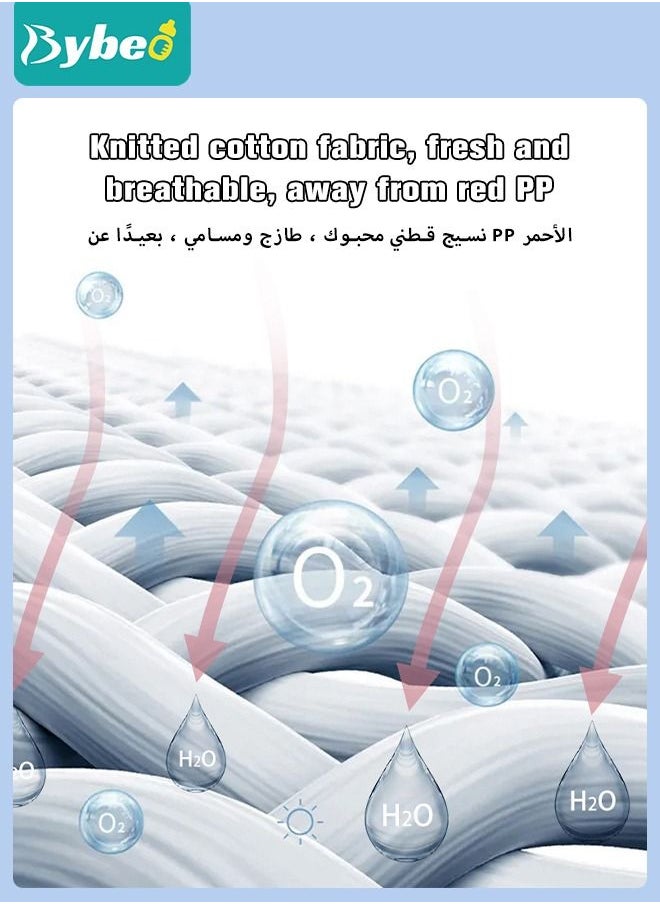 Bybeo - ملابس داخلية للتدريب على استخدام المرحاض مكونة من 4 قطع، 6 طبقات من القطن القابل للتنفس، سروال تدريب للأطفال الصغار الأولاد والبنات مقاوم للماء - Image 1