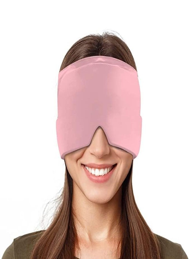 ARUP قبعة لتخفيف الصداع النصفي، غطاء رأس بارد لتخفيف الصداع النصفي، كمادة ثلجية للرأس، قناع كمادات باردة لتخفيف الصداع والهالات السوداء - Image 1