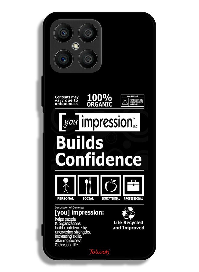 Tolwak غطاء حماية لهاتف Honor X8 4G مع ملصق يعزز الثقة - Image 2