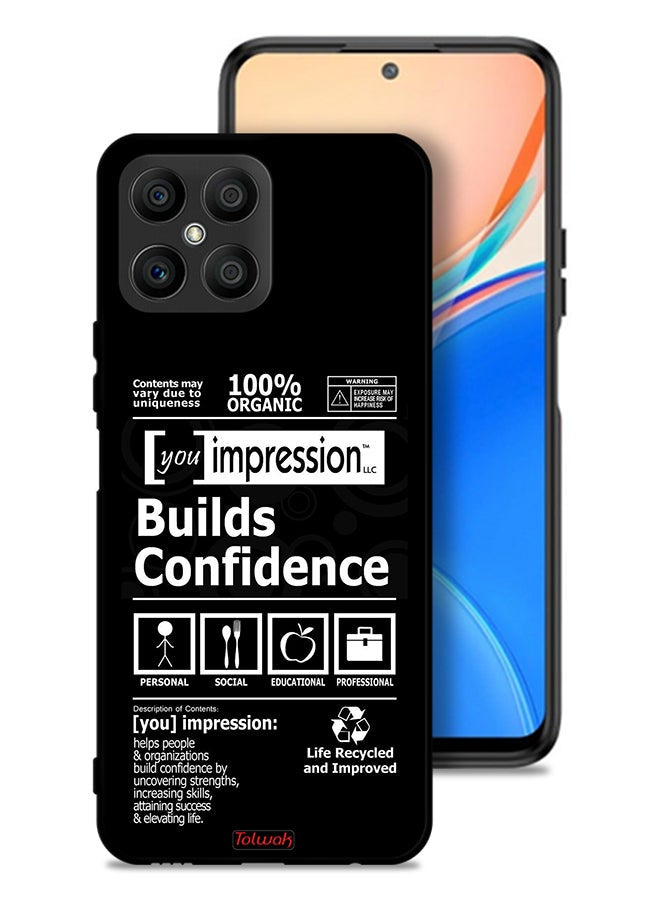 Tolwak غطاء حماية لهاتف Honor X8 4G مع ملصق يعزز الثقة - Image 1