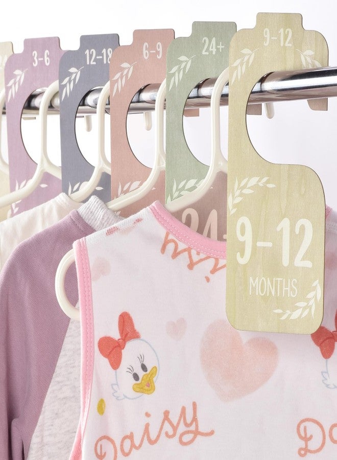 CAPHONT 8 Pcs Baby Closet Dividers, Wooden Double-Sided Clothes Organizer for Baby Clothes 0-24 Months Colorful Baby Clothes Dividers for Nursery Beautiful Decor - Image 3