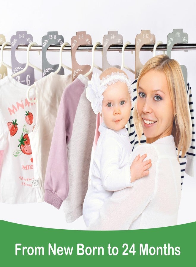 CAPHONT 8 Pcs Baby Closet Dividers, Wooden Double-Sided Clothes Organizer for Baby Clothes 0-24 Months Colorful Baby Clothes Dividers for Nursery Beautiful Decor - Image 5