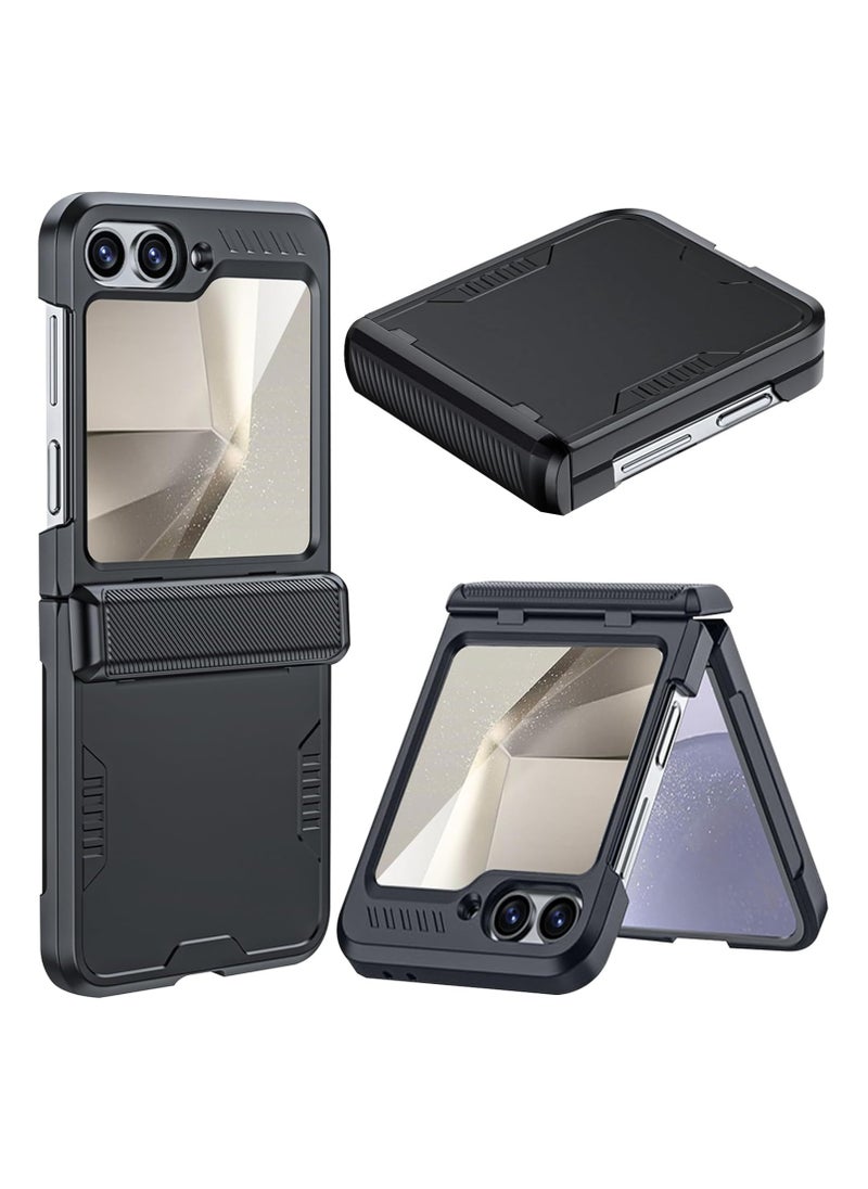 General Galaxy Z Flip 6 Case with Hinge Protective & Screen Protector, All-Round Protective Heavy Duty Protective case for Z Flip 6 2024  - Image 1