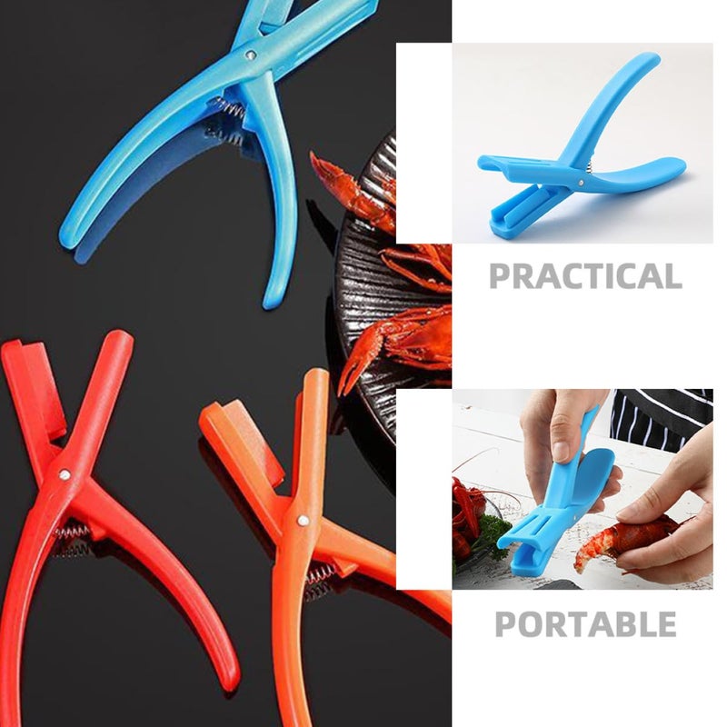 3Pcs Seafood Deveiner Tool Set For Crawfish And Shrimp With Red Orange Blue Handles - Image 4