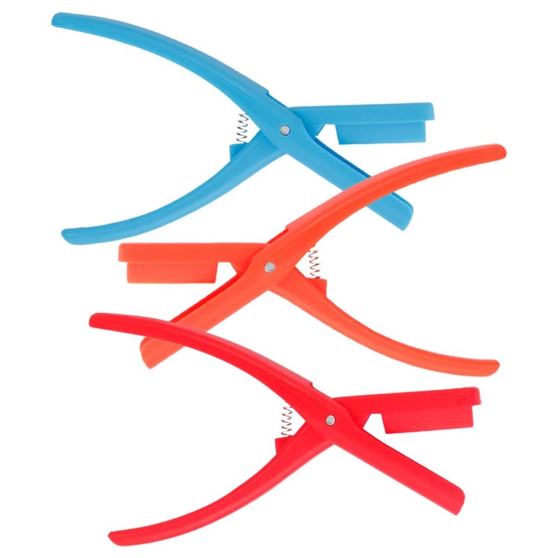 3Pcs Seafood Deveiner Tool Set For Crawfish And Shrimp With Red Orange Blue Handles - Image 2