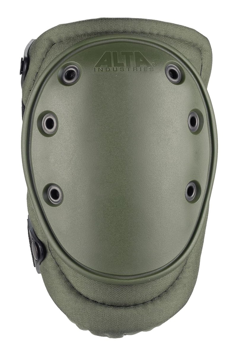 Alta 50453.09 AltaFLEX Gel Insert Heavy Duty Knee Protector Pad, Olive Green Cordura Nylon Fabric, AltaLOK Fastening, Flexible Cap, Long, Olive Green - Image 1