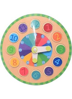 Cardboard Colorful Numbers Learning Clock Toy For Kids - Multi Color