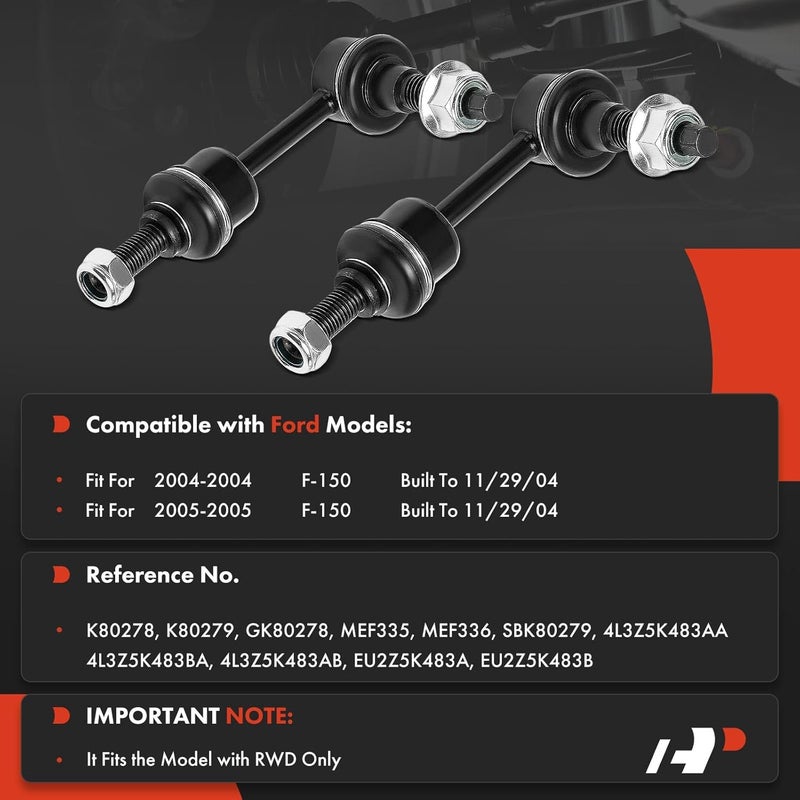 A-Premium Front Sway Bar Links for Ford F-150 2004-2005 - Image 2