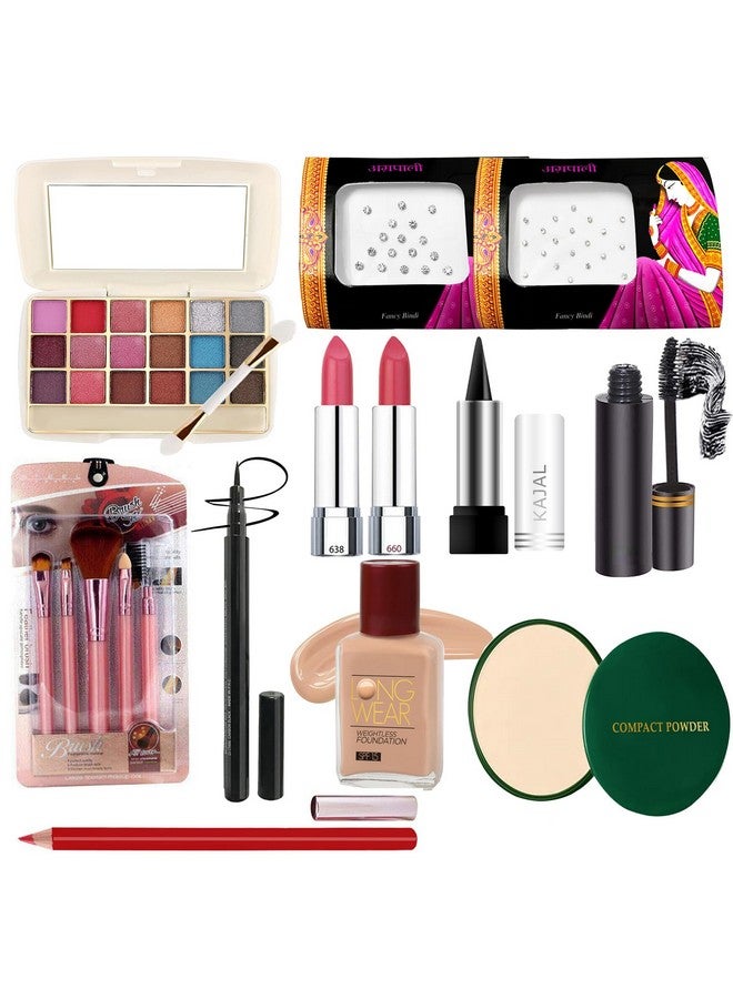 G4U Makeup Kit For Women & Girls With Eyeshadow | Foundation | Lipsticks | Compact | Mascara And More Beauty Products (Raksha Bandhan Gift Set) 38-60 - Image 1