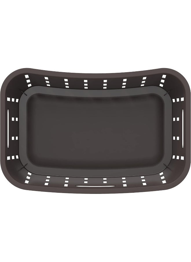 Cosmoplast 40L Cedargrain Laundry Basket Plastic (Brown)  - Image 2