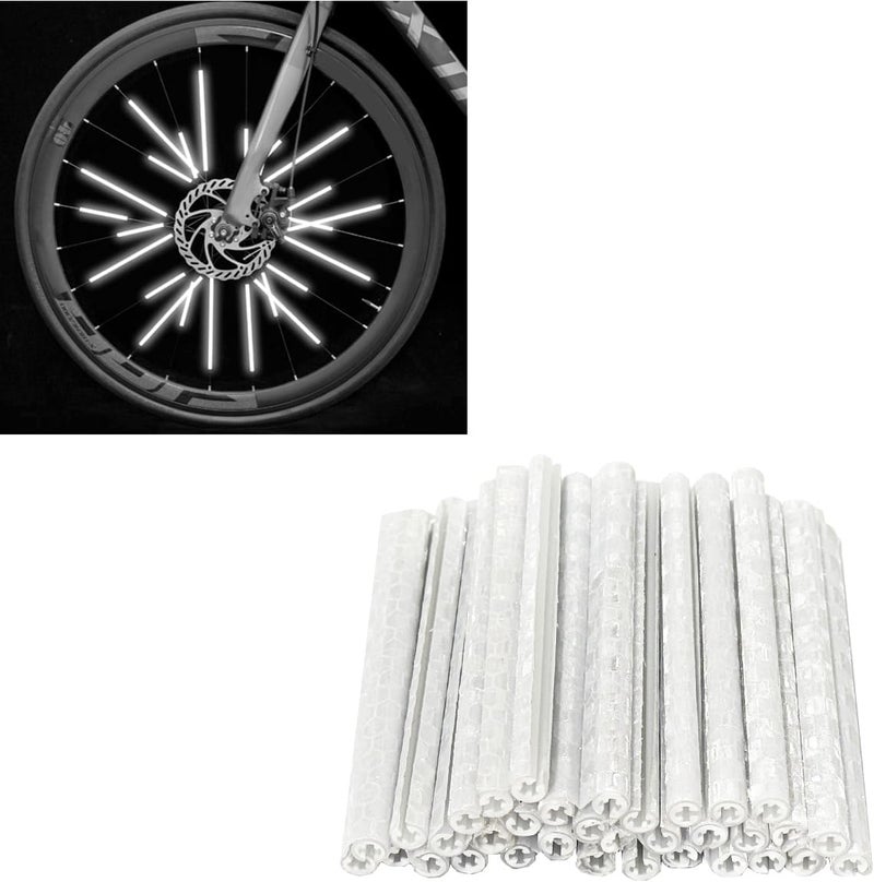 catazer 3M Bicycle Spoke Reflector, Bike Reflective Strips for 360° Visibility Easy Install Night Safety Tape Waterproof for Road Mountain, and Kids’ Bikes - Image 1