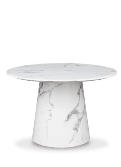 VANITY LIVING Vanity Living Acerra Round Dining Table, Black and White Marble, 4-Seater, 120 cm Diameter  - Image 2