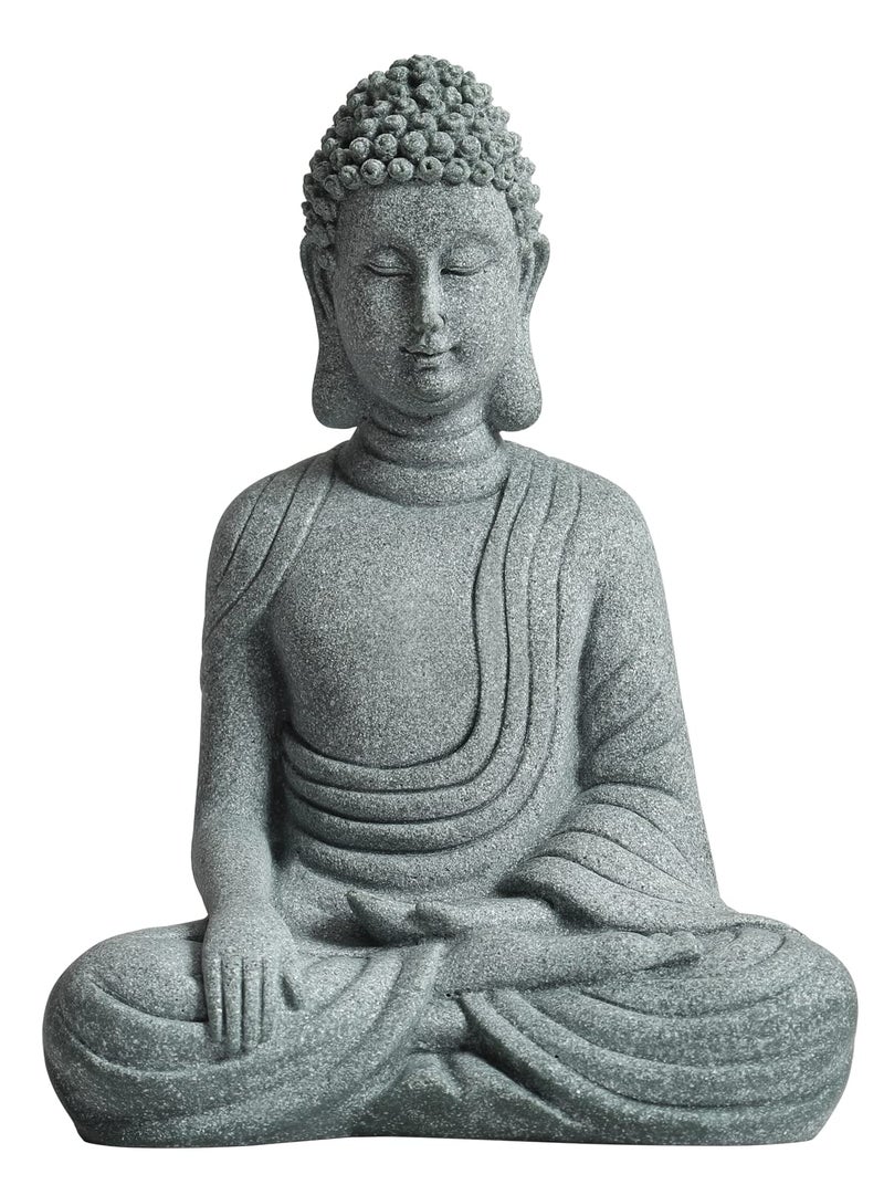 FENGSHUI-CAISHEN تمثال بوذا الصغير - حجر بوددا المصنوع يدوياً للتأمل في الأسماك الزنسية حوض السمك الدبابة ديكور سطح المكتب طفل بوذا تمثال بوذا تمثال داخلي بوذا تمثال بوذا في الهواء الطلق للمنزل - Image 3