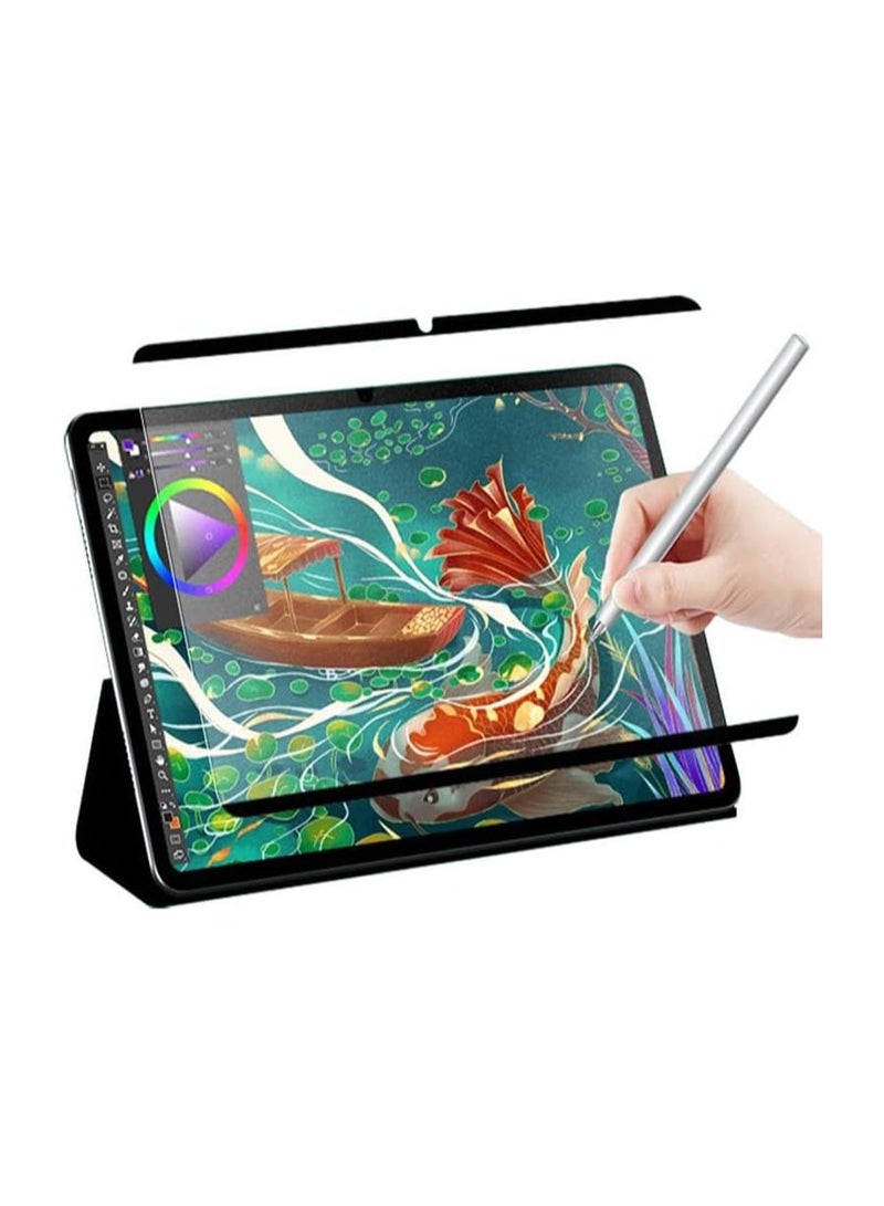 2-Piece Paper Sense Magnetic Screen Protector for Huawei MatePad Air 12-inch 2024 Release BKY-W20, Anti-Glare  Removable  Reusable Frosted Film, Designed for Drawing, Writing - Image 1