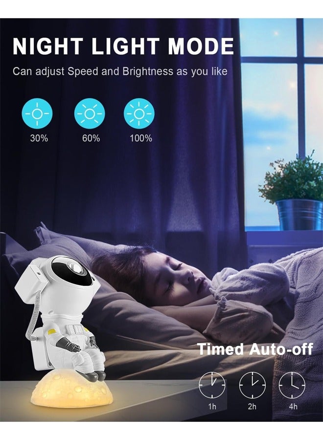 إن كي أكس جهاز عرض رائد فضاء قابل للتعديل 360 درجة، ضوء ليلي جالاكسي، جهاز تحكم عن بعد ومكبر صوت بلوتوث، إسقاطات متعددة الألوان، جهاز عرض ضوء الليل للأطفال والبالغين وغرفة النوم - Image 2