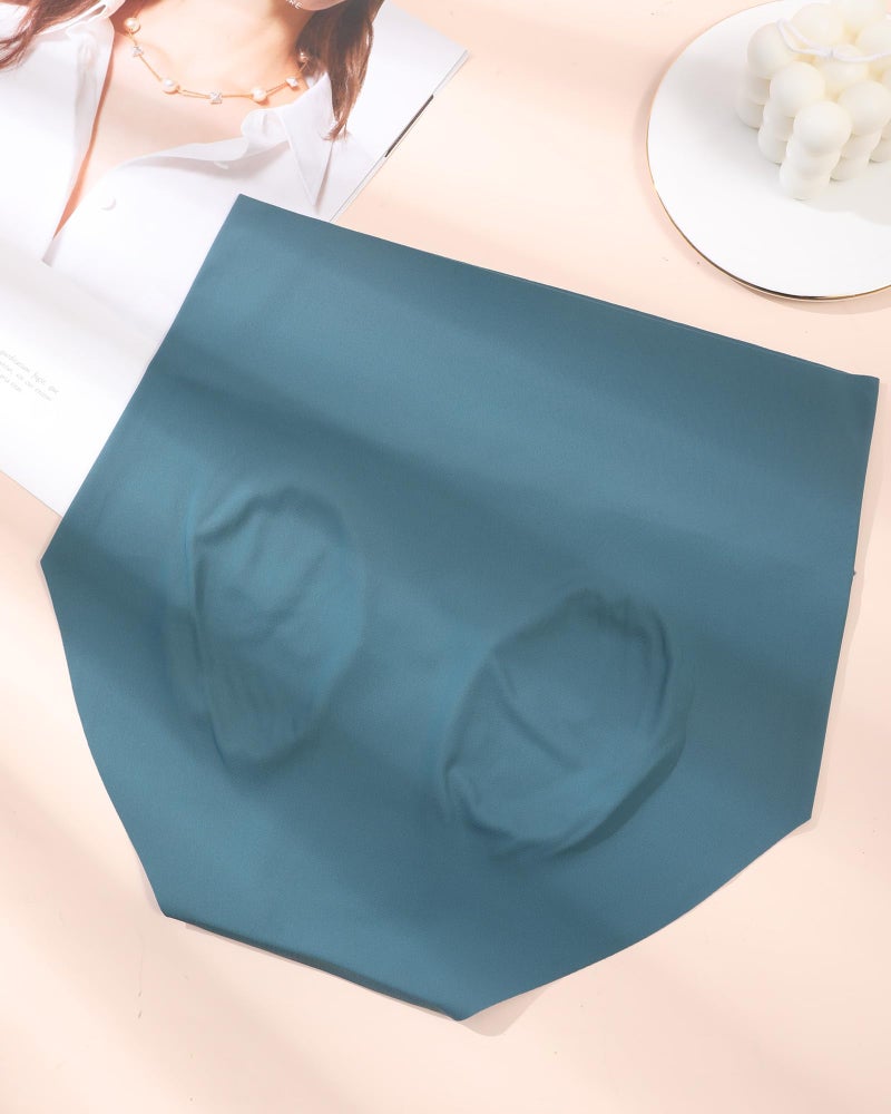 LEVAO Women's High Waist Seamless Underwear Full Coverage Brief No Show Panties Sexy Comfortable Pantie Multi Pack S-XXL - Image 2