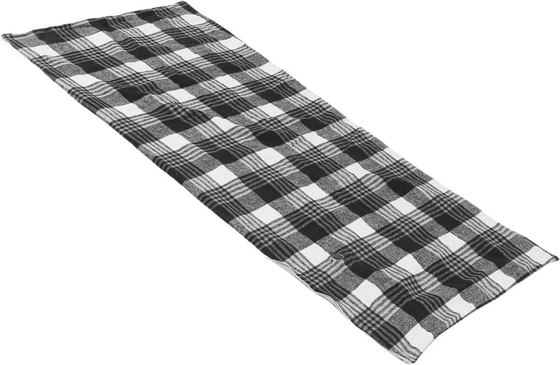 Asixxsix USB Heated Shawl, Cordless Wearable Heated Throw Blanket 3 Temperature Settings Snap Button with Black White Checkered for Winter Home Office - Image 3