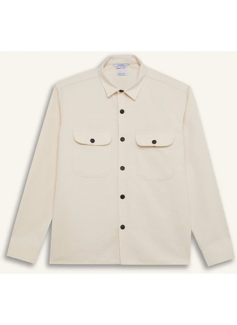 ديفاكتو Relax Fit Buttoned Pocket Long Sleeve Shirt A6872AX24AU