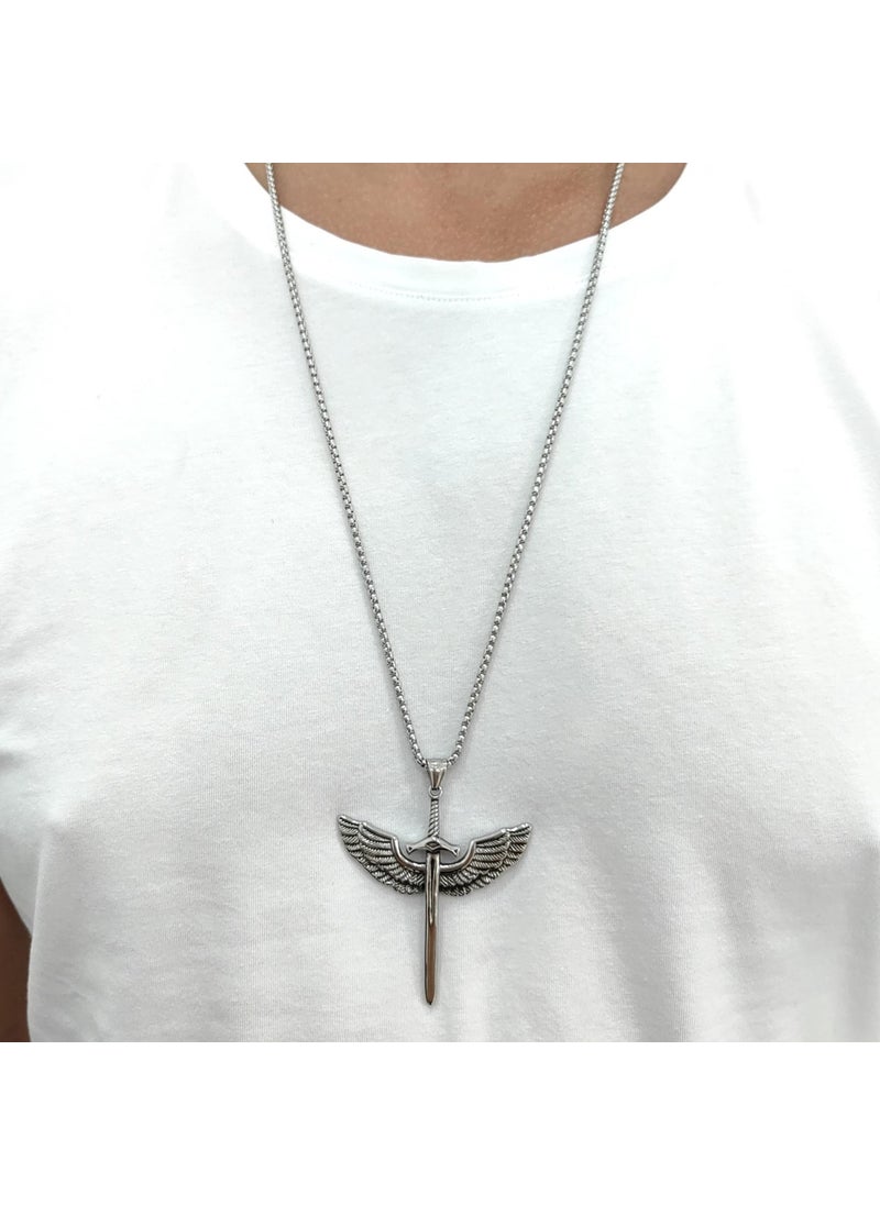 Oversized Long Chain Sword Angel Wing Steel Necklace EB90 - pzsku/ZFD44790750498B9FEF5EZ/45/_/1731213336/57d0cea2-8ae7-474c-893c-11fedbcc0aae