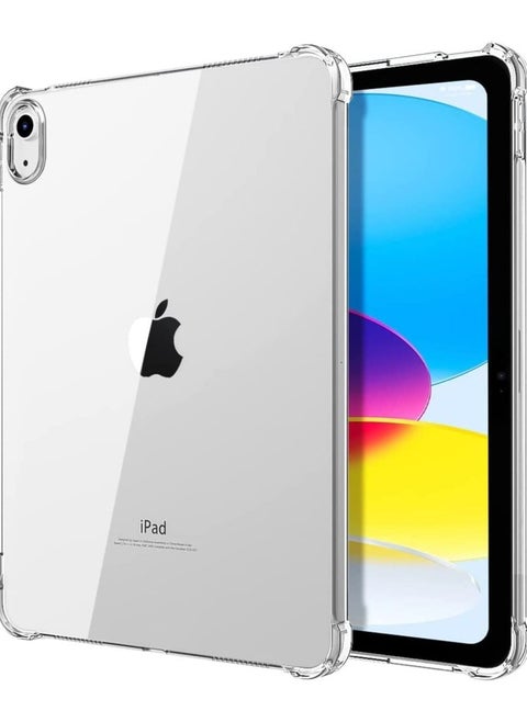 حافظة iPad لجهاز iPad من الجيل العاشر حافظة iPad من الجيل العاشر 2022 غطاء واقٍ خفيف الوزن من مادة TPU مع حافة مرتفعة وظهر شفاف