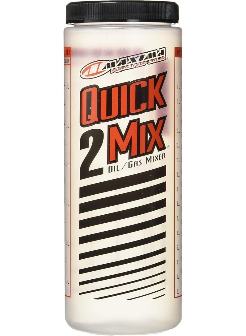 Maxima Racing Oils 10920 Quick-2-Mix Oil/Gas Ratio Mixing Bottle - 20 oz. Capacity