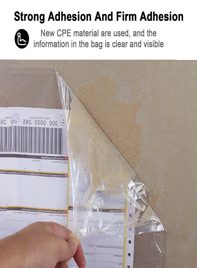 NefLaca 100 PCS shipping label sleeves, 7.5"x 5.5" Shipping Label Envelopes, Clear envelopes Adhesive Top Loading Packing List - Image 5