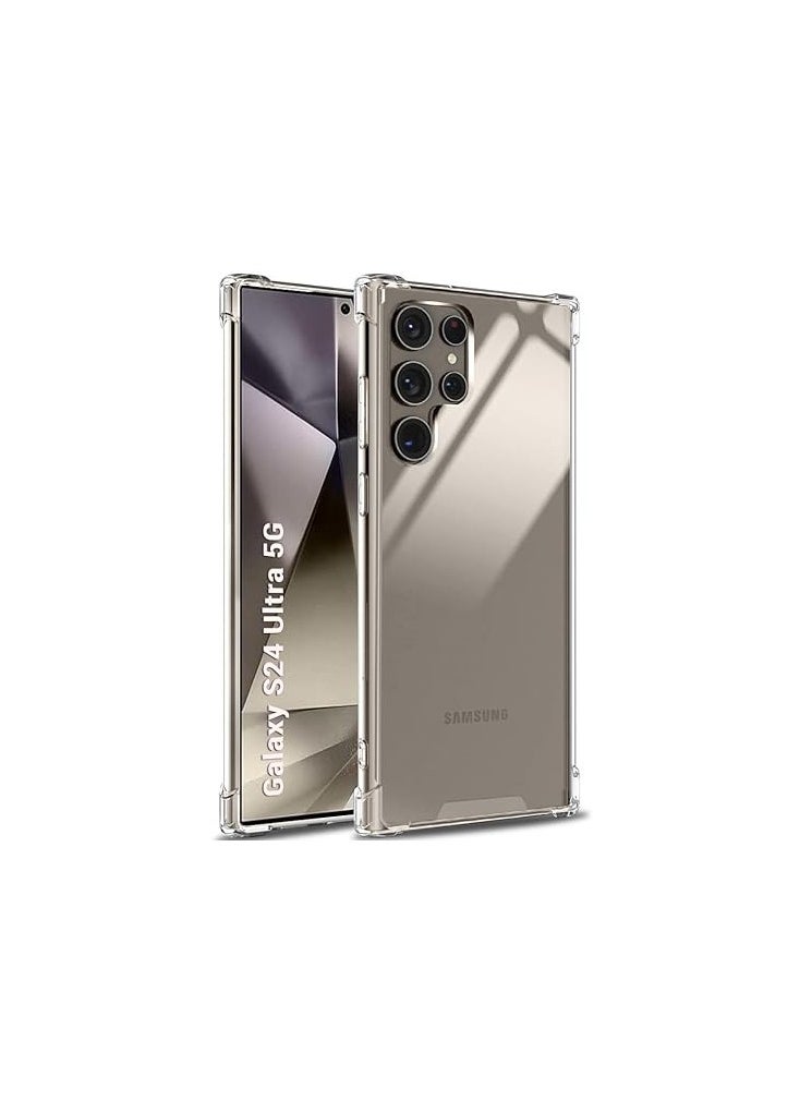 KING KONG - Cresee Case for Samsung Galaxy S24 Ultra (6.8 Inch) Transparent Case Mobile Phone Case with Reinforced Corners Protective Case Thin Soft Cover Shockproof Bumper for Galaxy S24 Ultra, Clear - Image 1